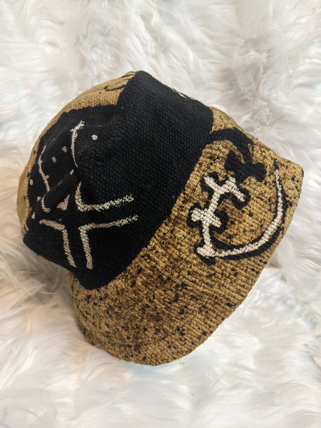 Mudcloth Reversible Brim Unisex Hats