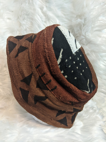 Mudcloth Reversible Brim Unisex Hats