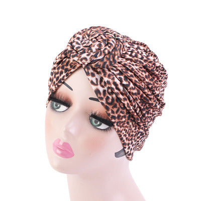 stretchable soft cotton easy to flat knot style design head cap