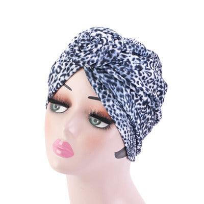 stretchable soft cotton easy to flat knot style design head cap