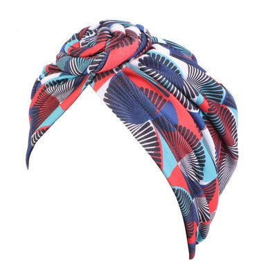 stretchable soft cotton easy to flat knot style design head cap