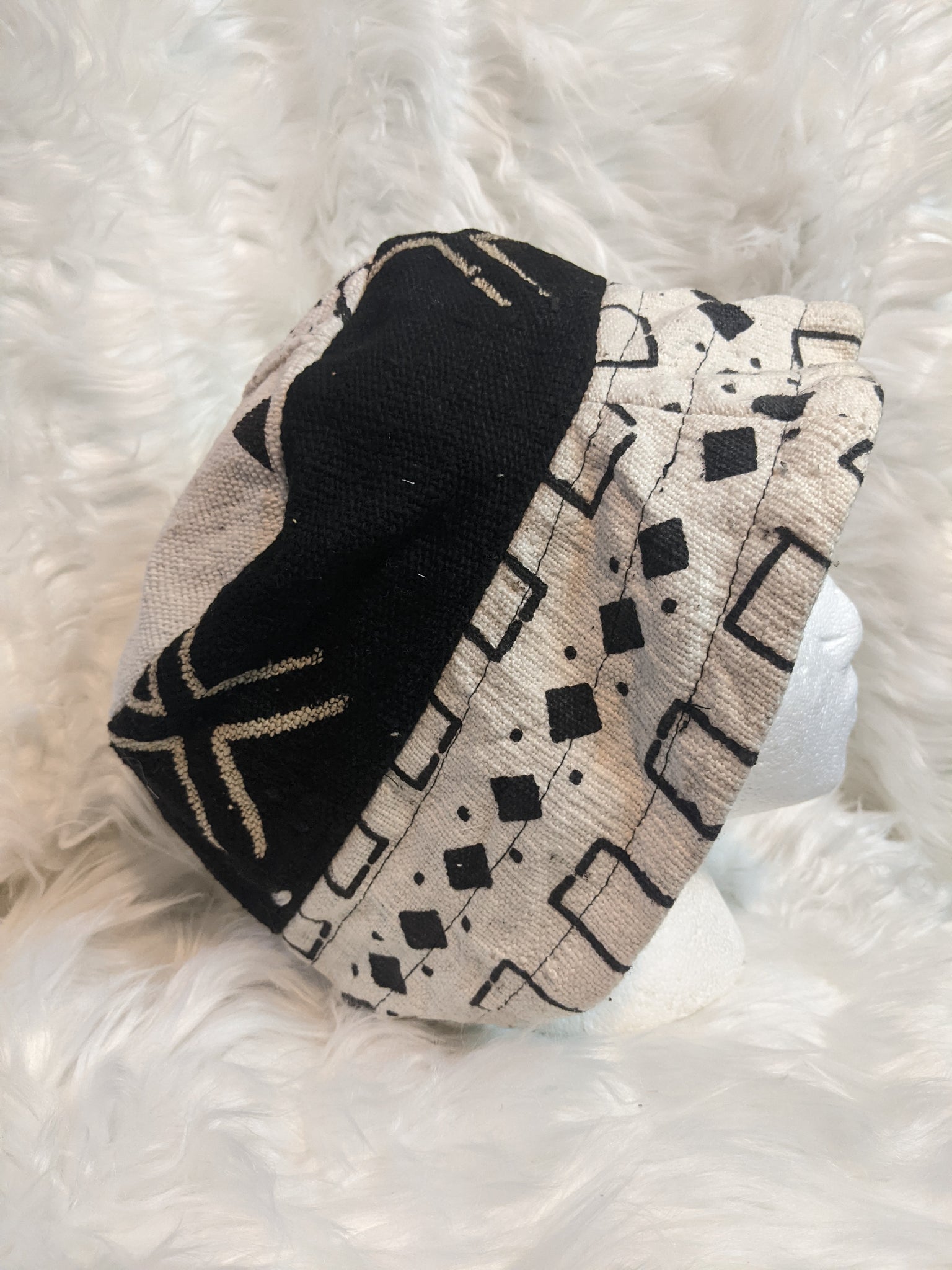Mudcloth Reversible Brim Unisex Hats