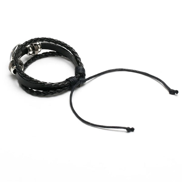 Super hero adjustable leather wrist strap (back)