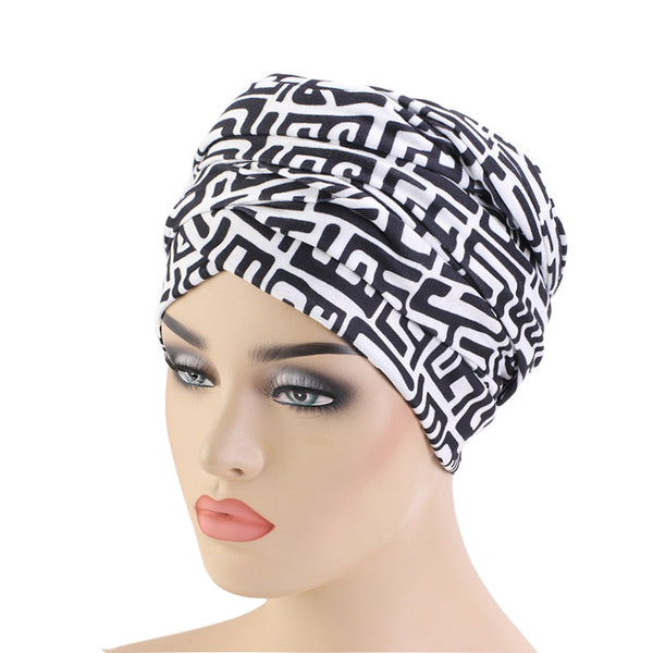 Cotton stretchable material design tube head wrap head tie turban multi bright colors