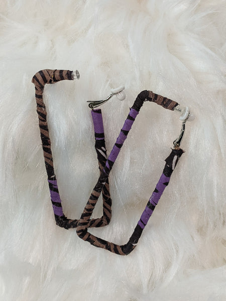 Clip-On Ankara Fabric Earrings