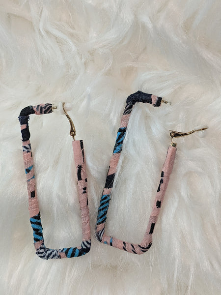 Clip-On Ankara Fabric Earrings