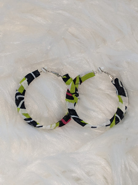 Clip-On Ankara Fabric Earrings