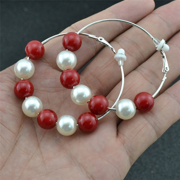 clip-on pearl earrings