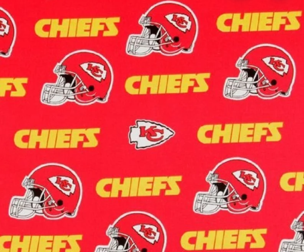 NFL design on one side and plain color on other side, 100% cotton. Measurements: 18 inches long and 18 inches wide 