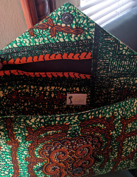 Colorful African Print Clutch bags