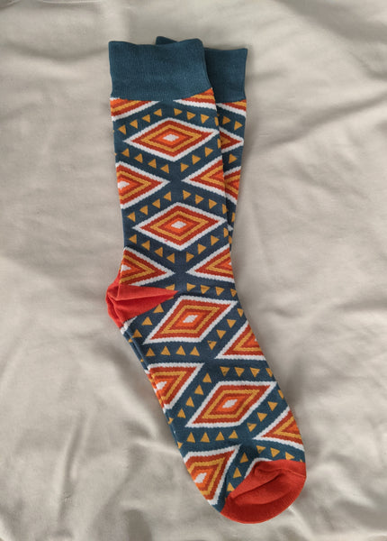 Unisex male female colorful cotton lycra good quality fabric gold yellow white blue orange design socks