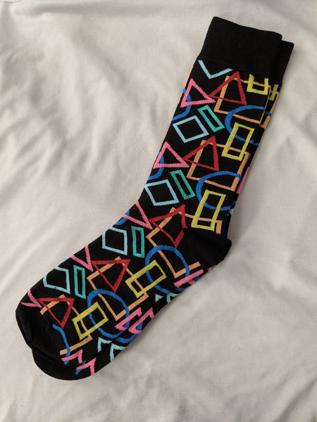 Unisex male female colorful cotton lycra good quality fabric gold yellow sky blue pink orange red black design socks
