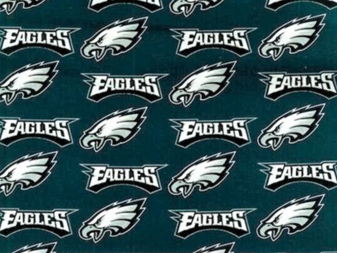 NFL design on one side and plain color on other side, 100% cotton. Measurements: 18 inches long and 18 inches wide
