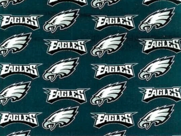 NFL design on one side and plain color on other side, 100% cotton. Measurements: 18 inches long and 18 inches wide