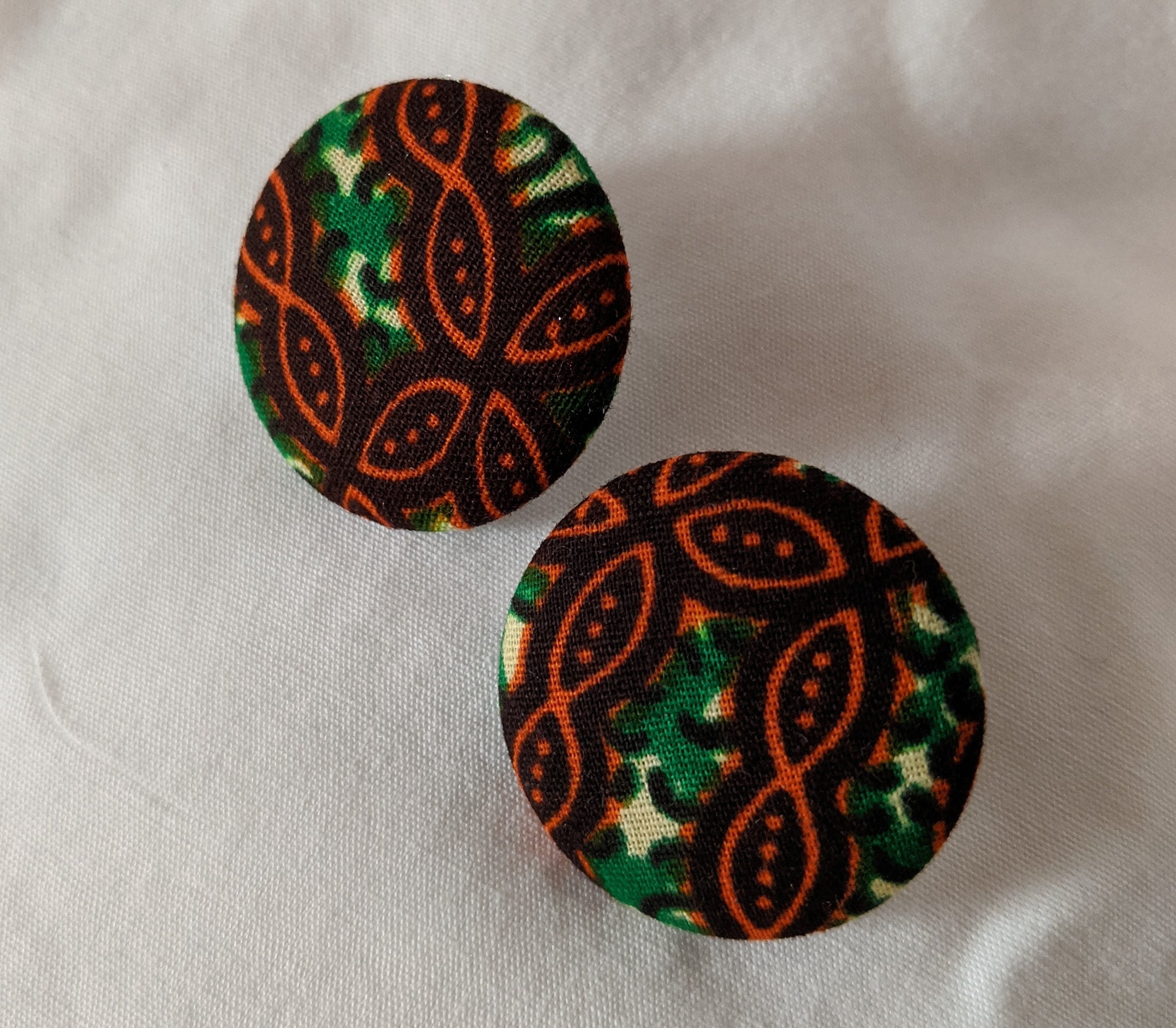 Ankara Post Earrings