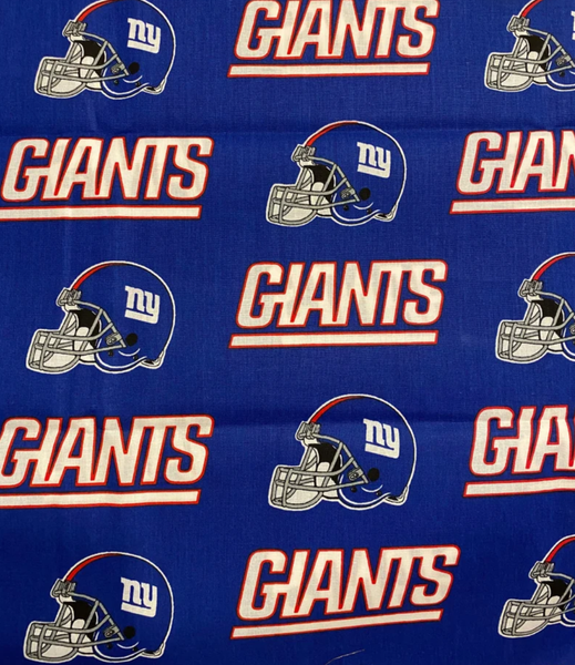 NFL design on one side and plain color on other side, 100% cotton. Measurements: 18 inches long and 18 inches wide
