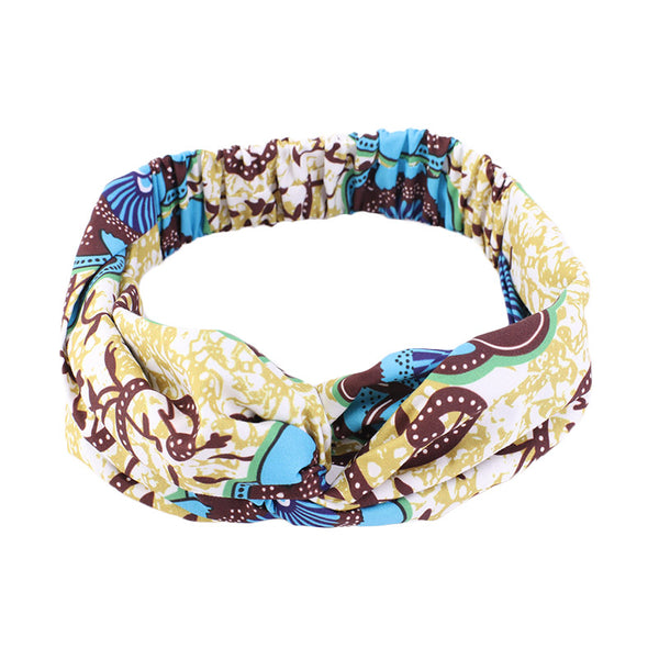 African Pattern Print Twist Headband