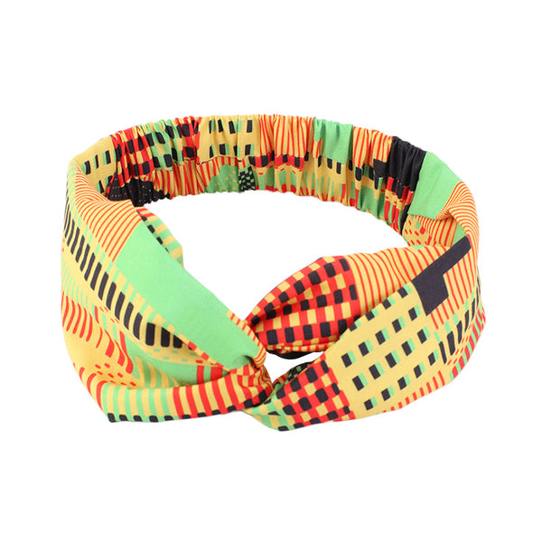 African Pattern Print Twist Headband