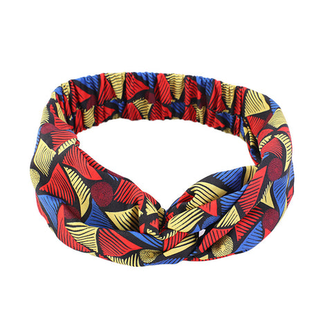 African Pattern Print Twist Headband