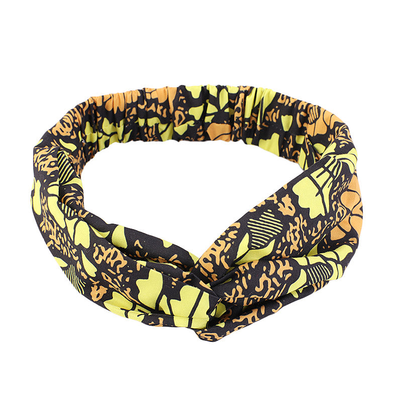 African Pattern Print Twist Headband