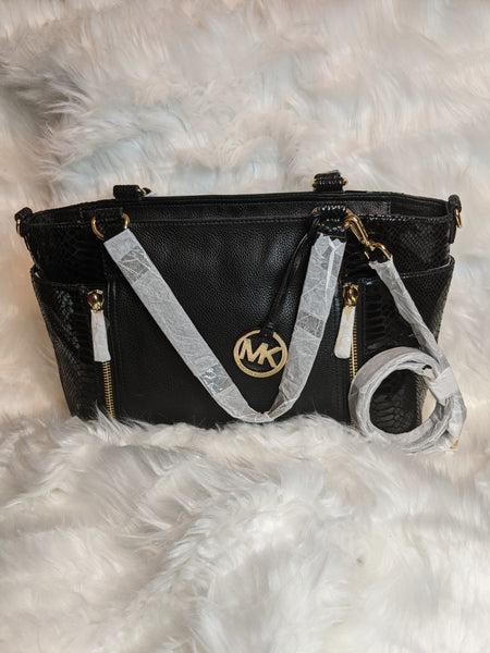 Authentic Michael Kors handbag is 100% genuine leather. 