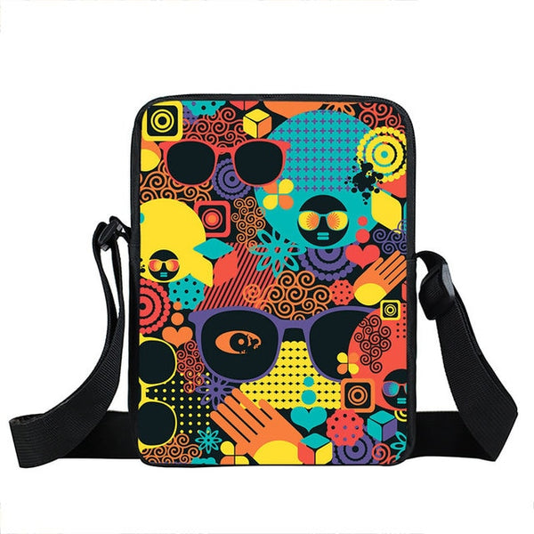African Pattern Small Messenger/Shoulder Bag