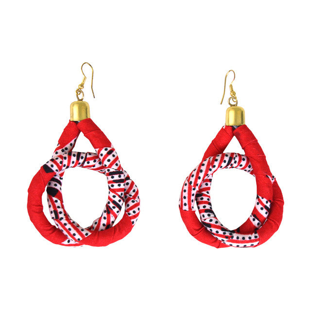 Colorful Ankara Fabric Earrings
