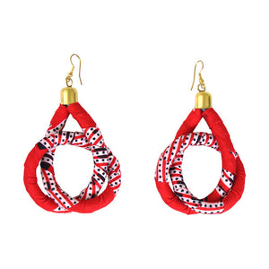 Colorful Ankara Fabric Earrings